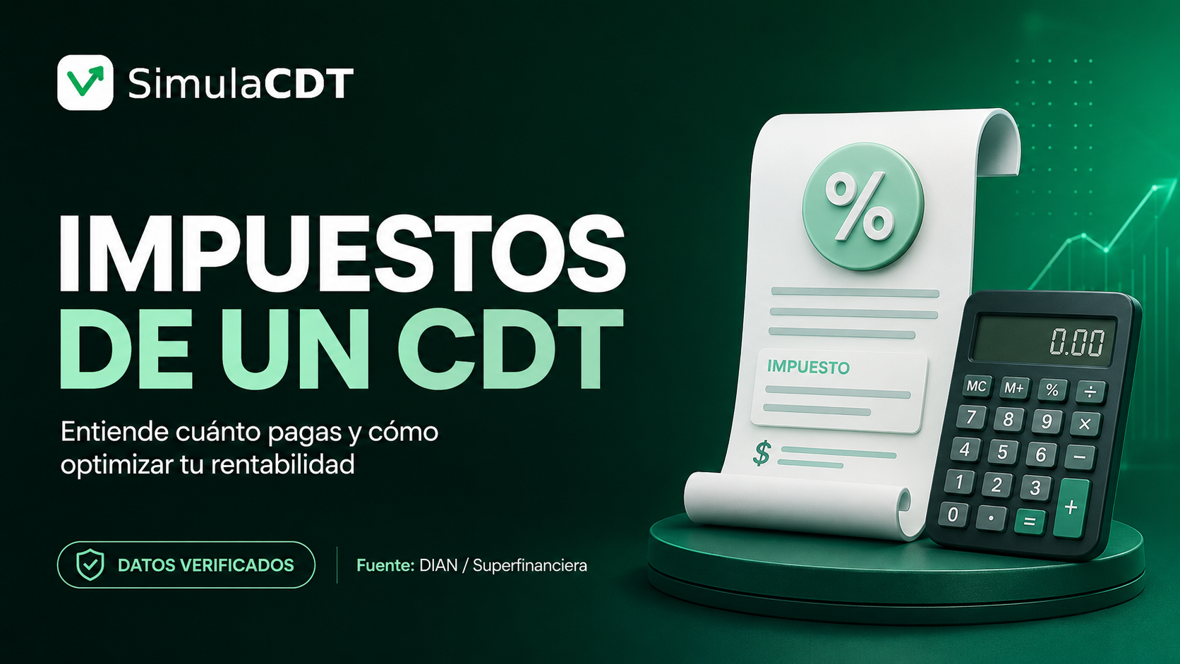 ¿Cuánto gano con un CDT de $5, $10 o $20 millones? (rendimiento neto, con impuestos)